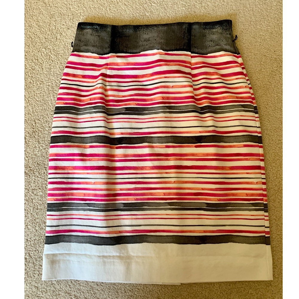 Striped Pencil Skirt